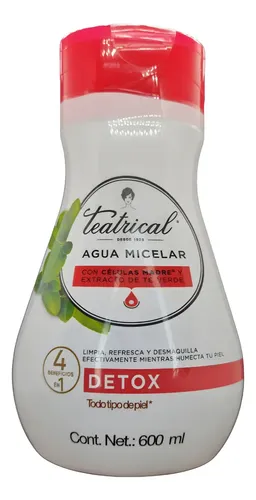 Agua Micelar Teatrical Détox Té Verde 600ml