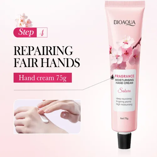 Set Cuidado Corporal Bioaqua Loción Crema Manos Labios