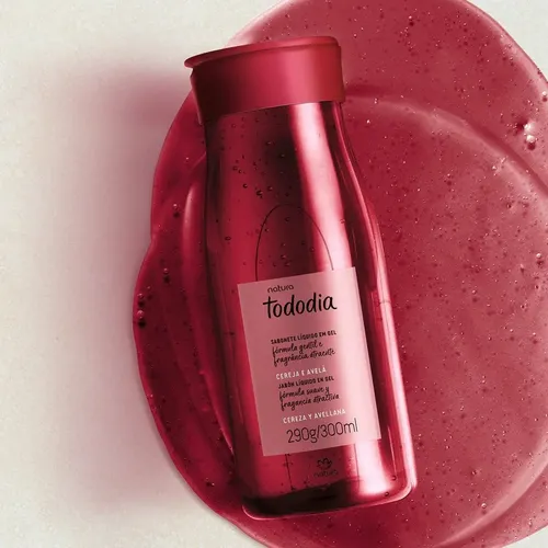 Tododia Jabon Liquido En Gel Cereza Y Avellana 300ml Natura
