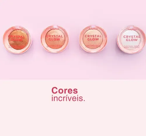 Iluminador Facial Compacto Baked Crystal Glow Ruby Rose