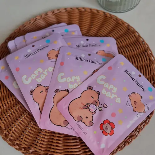 Spa Facial Para Niñas Pack X6 Mascarillas Capybara