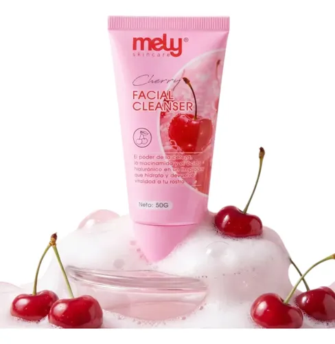 Gel Limpiador Facial Cherry Hialurónico Niacinamida Mely