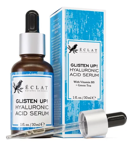 Sérum De Ácido Hialurónico Eclat Skincare Para Rostro, 1 Onz Todo Tipo De Piel Día/noche