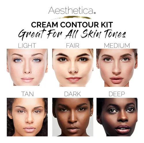 Aesthetica Kit Contorno Y Iluminador Crema 217 G