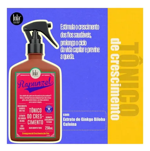 Tónico De Crecimiento Rapunzel Lola Cosmetics 250ml