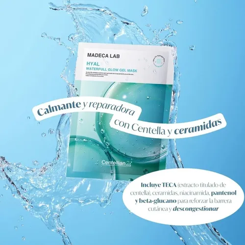 Mascarilla Hidratante Gel Ácido Hialurónico Madeca Coreana Todo Tipo De Piel
