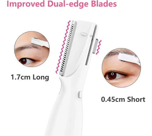 Depiladora Eléctrica Cejas Y Vello Facial Con Peine