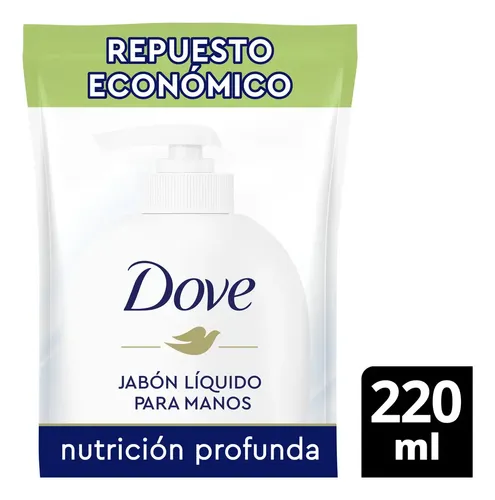 Jabón Liquido Para Manos Nutrición Profunda Repuesto 220ml Dove