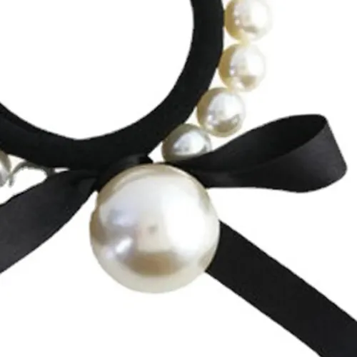 Cintas Elásticas Para El Pelo Con Perlas De Moda, Accesorios