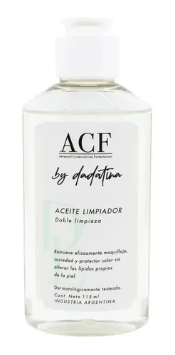 Acf Aceite Limpiador Desmaquillante Dadatina Doble Limpieza
