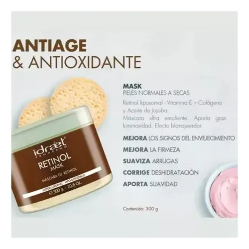 Retinol Pro Cream Idraet Crema Anti Edad Piel Seca 300g