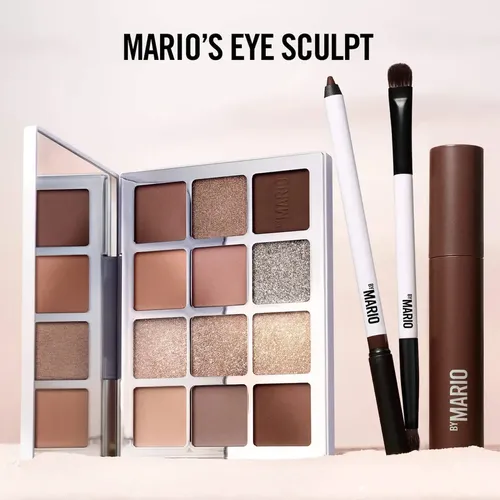 Makeup By Mario-paleta De Sombras-ethereal Eyes:the Beige, Marrón Claro, Marrón Oscuro, Dorado, Crema, Rosa Pálido