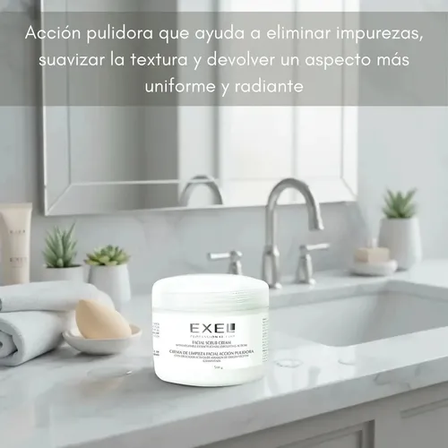 Crema Exfoliante Facial Accion Pulidora Exel Grano Fino 500m