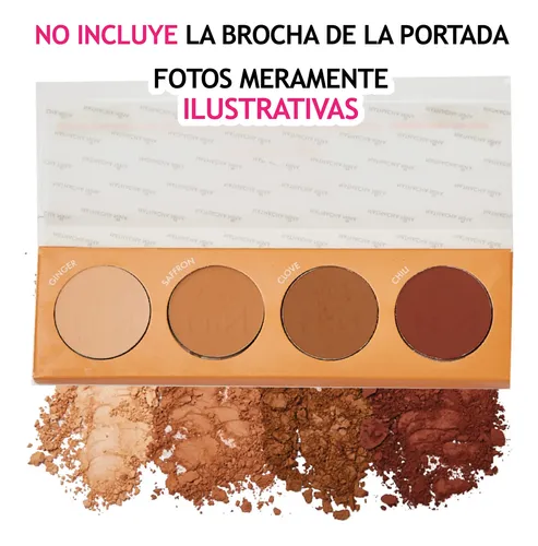 Paleta Contorno En Polvo Compacto Bronzer Nathacha Nina
