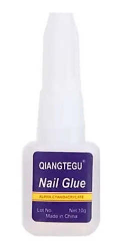 100 Uñas Postizas Enteras Natural + Pegamento Pincel  Ydnis