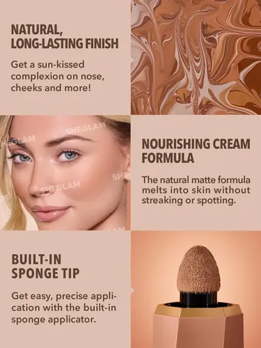 Sheglam – Sun Beam Matte Liquid Bronzer Tono Del Maquillaje Burnt Sienna