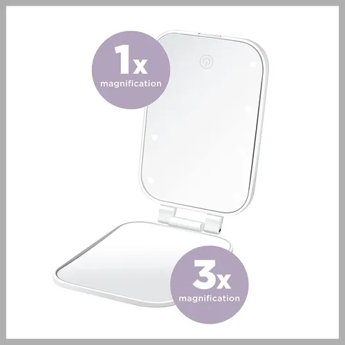 Espejo De Maquillaje Conair Con Luz Y Aumento 1/3x Blanco