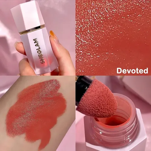 Rubor Devoted Sheglam acabado brilloso shimer color bloom dayglow