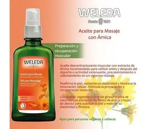 Aceite Corporal Árnica 50ml
