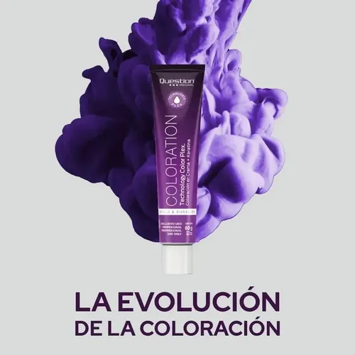 Tintura Permanente Question Con Keratina 60gr Bella Dm Tono 10.21 Lilac Ice