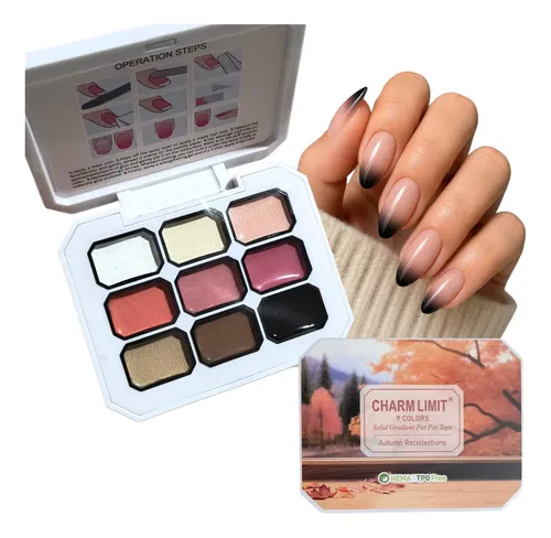 Gel Sólido Pat Pat Difuminado Uñas Charm Limit 9 Colores