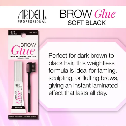 Gel Para Cejas Ardell Brow Glue Soft Black 10g