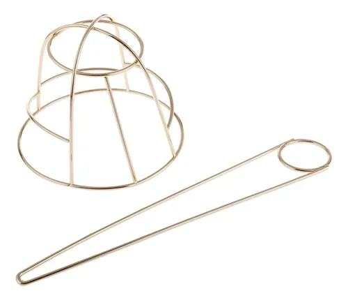 Moño De Oro Para Niñas, Clip De Cabello