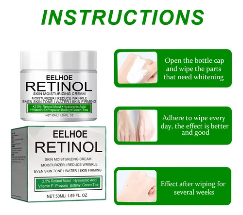 Crema Eelhoe Retinol Hidratante Antiarrugas 50 Ml