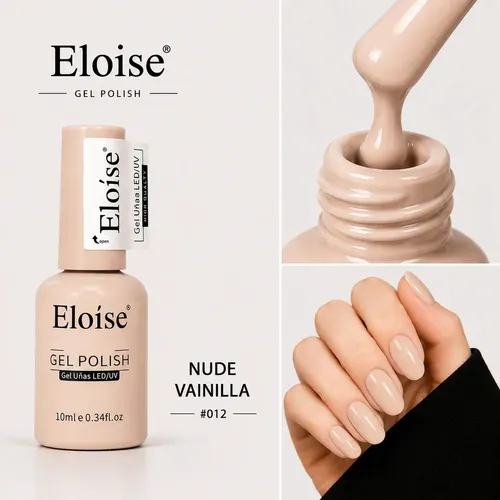 Esmaltes Semipermanentes Eloise Para Uñas Uv/led A Elección Nude Vainilla 12