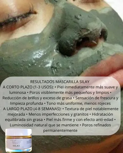 Mascarilla Arcilla Verde Silay Puntos Negros Acné Natural