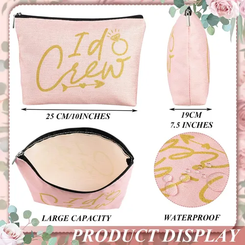 Bolsas De Maquillaje Para Bodas Sadnyy, 11 Piezas, Bride I D