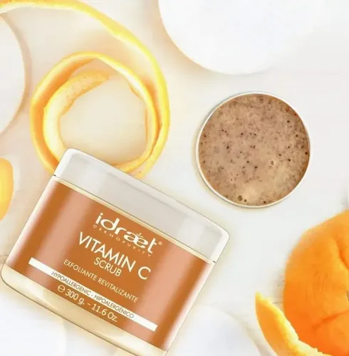 Idraet Vitamin C Scrub – Crema Gel Exfoliante Revitalizante Tipo De Piel Normal