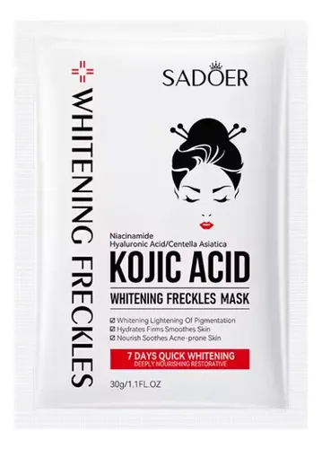Mascara Facial Blanqueadora Acido Kojico Sadoer X1