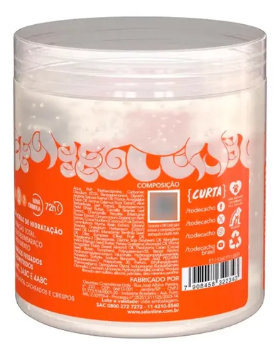 Salon Line To De Cacho Gelatina Nutritiva Anti Frizz 550 6c