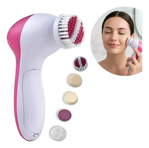 Cepillo Facial Masajeador Exfoliante Limpieza 5 En 1 A Pilas