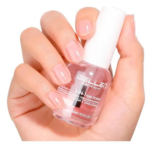 Gellen 3-en-1 Endurecedor De Uñas: Base, Top Coat Y Brillo