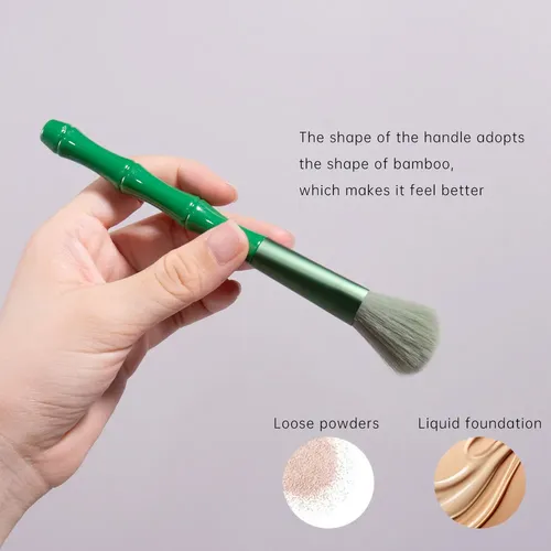 Set 2 Brochas De Maquillaje Suaves Para Rubor Y Polvo Portát