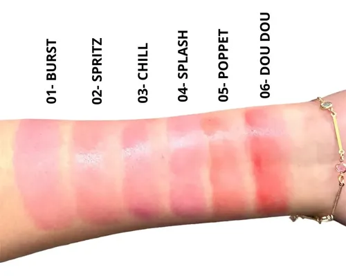 Rubor 3 En 1 ( Labial Y Sombra) Water Jelly Tint, Gelatina Tono Del Maquillaje 03- Chill