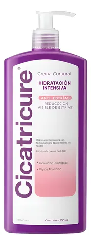 Cicatricure Antiestrias Hidratación Intensiva Corporal 400ml