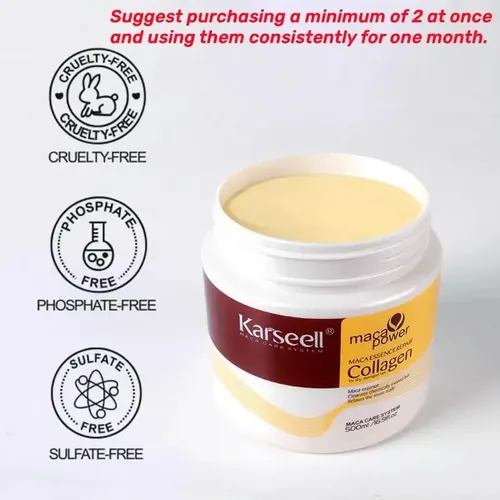 Combo Karseell Máscara Colágeno 500ml + Serum Oil Argán 50ml