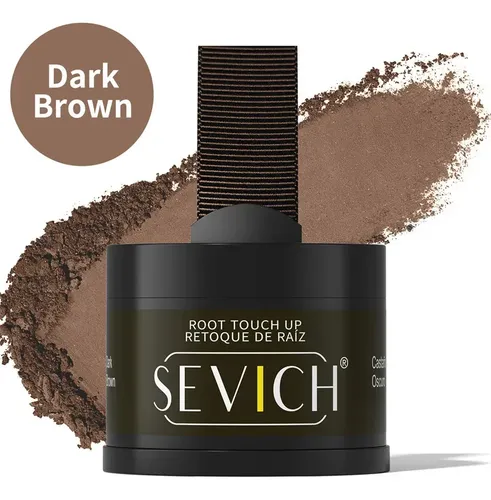 Sombra Capilar 4g Sevich Color Castaño Oscuro Dark Brown
