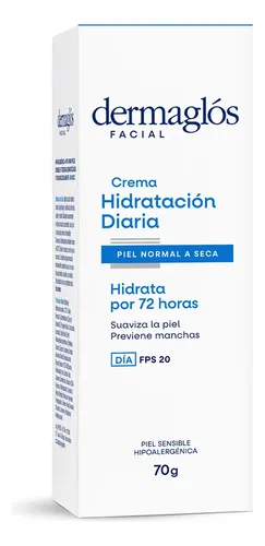 Dermaglós Crema Hidratante De Día Fps20 X 70g Tipo de piel Normal a seca