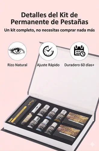 Kit Keratina Vegetal Para Rizar Pestañas, Efecto Natural