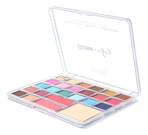 Sombras Para Ojos Rubor E Iluminador Skora Glow Vibes 39612 Color Variedad De Colores