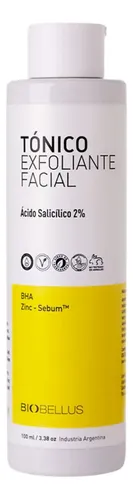 Tónico Exfoliante Facial Biobellus 100 Ml Acne Puntos Negros Grasa Día/noche