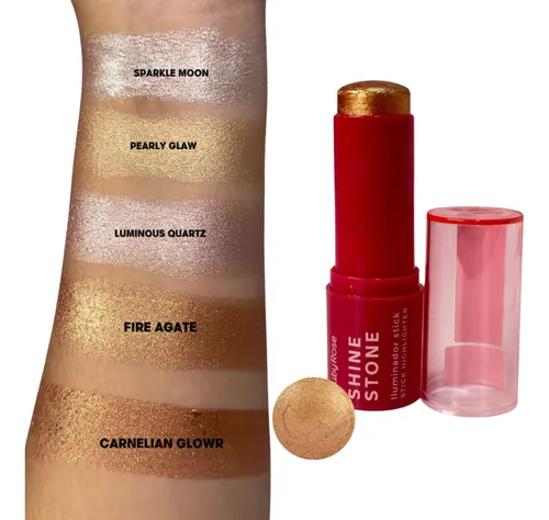 Iluminador En Stick Shine Stone Ruby Rose Pearly