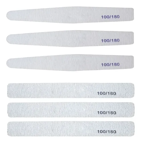 Lima Profesional 100/180 Uñas Esculpidas Gelificadas X5 Un.