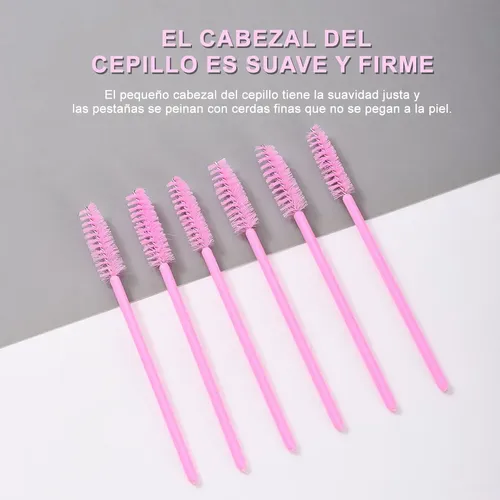 100 Pinceles Para Labios + 100 Pinceles Para Pestañas