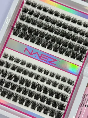 Set Pestañas Postizas Naez W02 T50 0.07d Adhesivo Sellador
