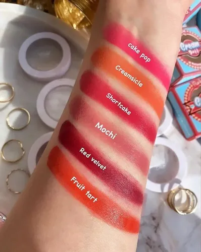 Rude Cosmetics Rubor En Crema Cream Puff Tono Del Maquillaje Shortcake